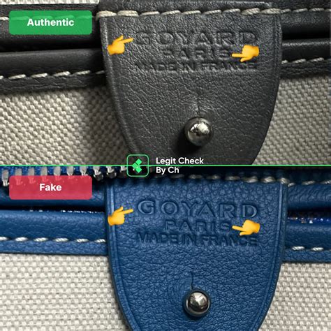 real vs fake goyard belt|how to find a goyard bag.